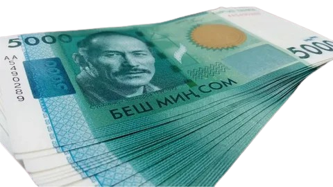 Веер из 5000 купюр.