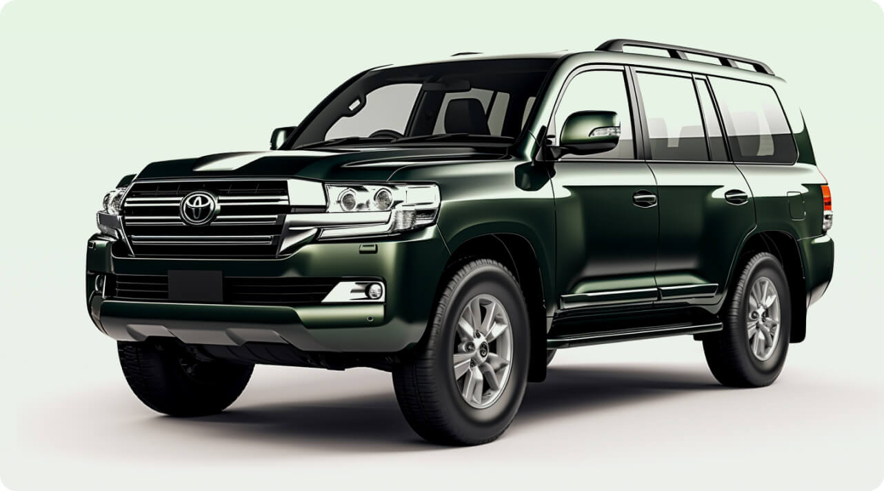 Тойота изумрудного цвета